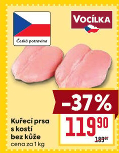 Kuřecí prsa s kostí Vocílka