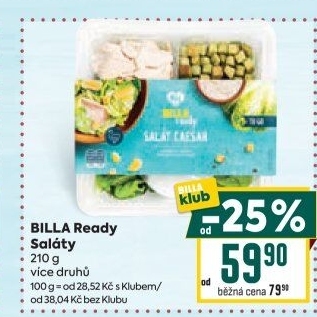 Saláty Ready Billa