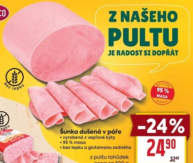 Šunka dušená nejvyšší jakosti LE&amp