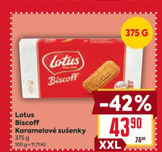 Sušenky Biscoff Lotus