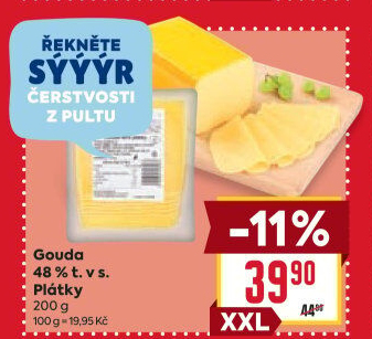 Sýr Gouda 48% Billa