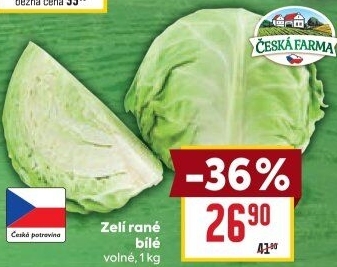 Zelí hlávkové bílé Česká farma