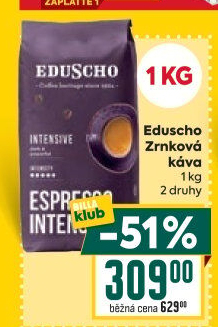 Zrnkové kávy Eduscho
