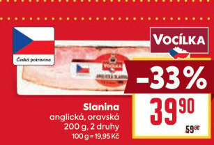 Anglická slanina Vocílka