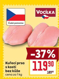 Kuřecí prsa s kostí Vocílka