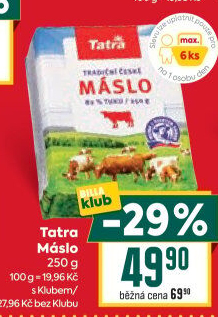 Máslo Tatra