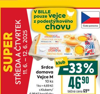 Vejce z podestýlky M Srdce Domova