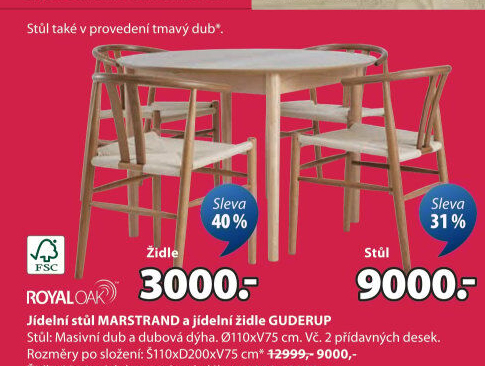 Jídelní židle Guderup Royaloak