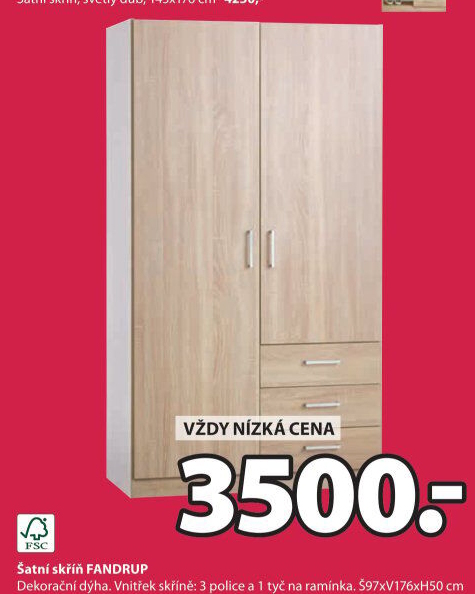Šatní skříň Fandrup