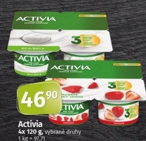 Bílý jogurt Activia Danone
