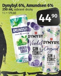 Míchaný nápoj Dynybyl Gin a Tonic