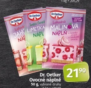 Náplň v prášku Dr.Oetker