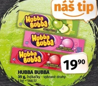 Žvýkačky Hubba Bubba