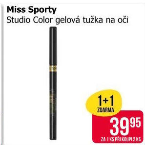 Gelová tužka na oči Studio Color Miss Sporty