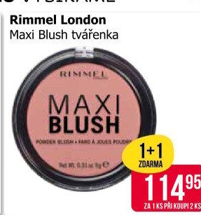 Tvářenka Maxi Blush Rimmel