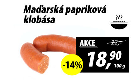 Maďarská papriková klobása