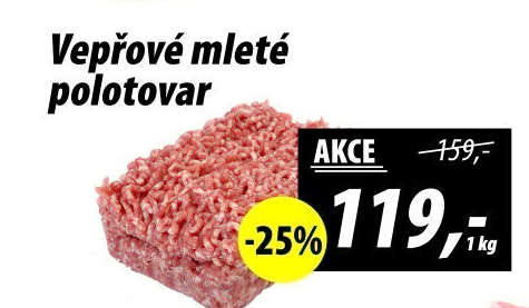 Maso mleté vepřové