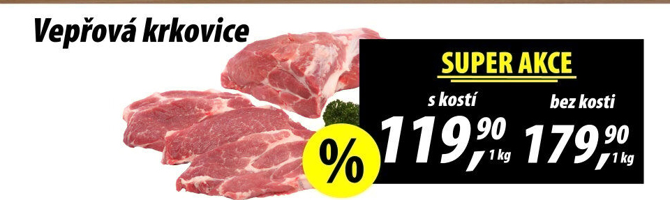 Vepřová krkovice s kostí