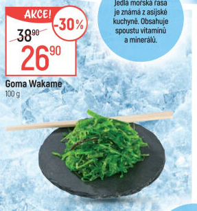 Mořské řasy Goma Wakame