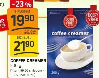 Instantní smetana Dobrý výběr