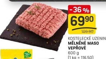 Maso mleté vepřové Kostelecké uzeniny