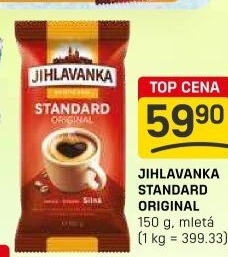 Mletá káva Standard Jihlavanka