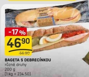Obložená bageta