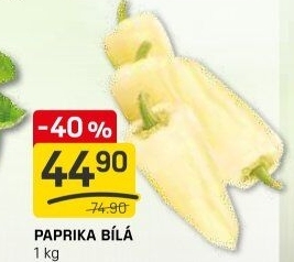Paprika bílá