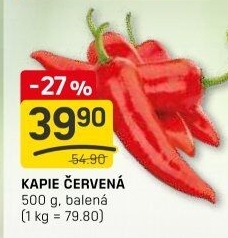 Paprika červená kapie
