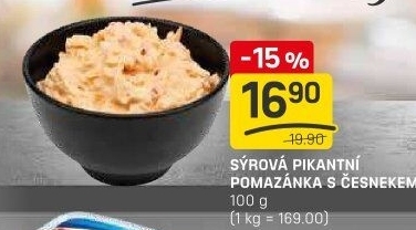 Pikantní sýrová pomazánka s česnekem
