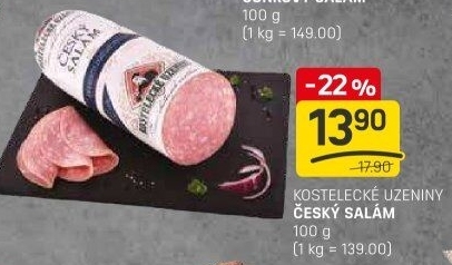 Salám český Kostelecké uzeniny