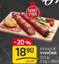 Salám Vysočina Krahulík