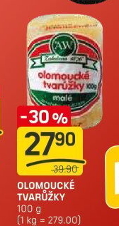 Sýr tvarůžky olomoucké A.W.