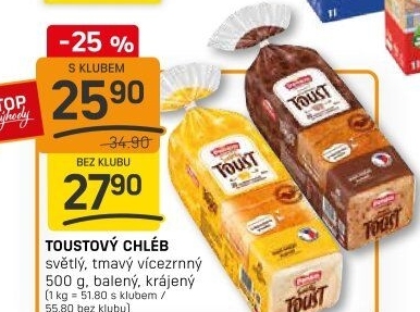 Toustový chléb Penam
