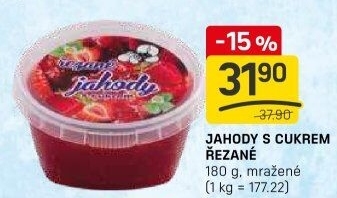 Zmrzlina jahody s cukrem