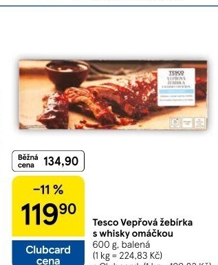 Vepřová žebra Sous vide Tesco