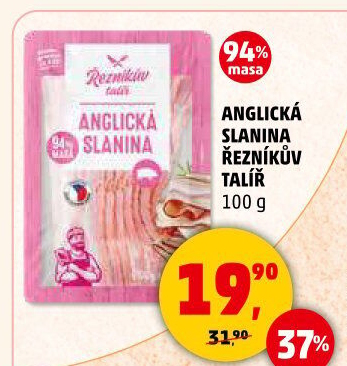 Anglická slanina Řezníkův talíř