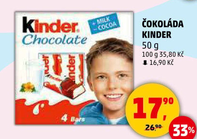 Čokoládky Kinder