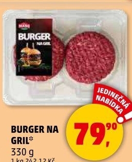 Hamburger na gril Maso Příbram