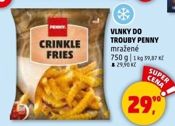 Hranolky vlnky mražené Penny