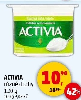 Jogurt ochucený Activia Danone