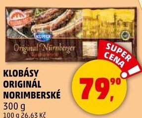 Norimberská klobása original Kupfer