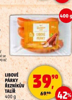 Párky libové Řezníkův talíř