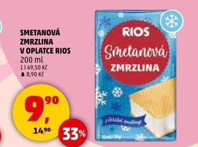 Smetanová zmrzlina Rios