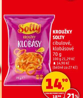 Snack Kroužky Solty