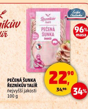 Šunka pečená nejvyšší jakosti Řezníkův talíř