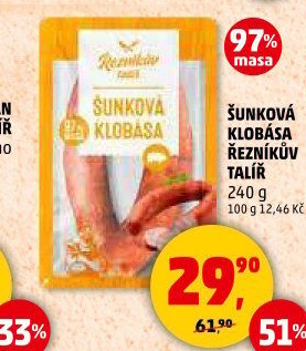 Šunková klobása Řezníkův talíř