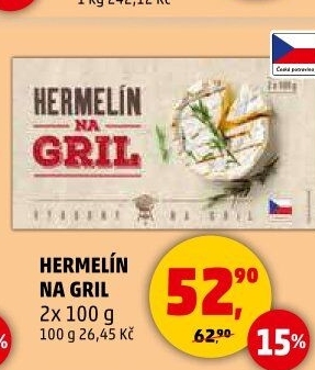 Sýr hermelín Na gril Penny