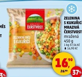 Zeleninová směs s kukuřicí mražená Mrazivá Čerstvost