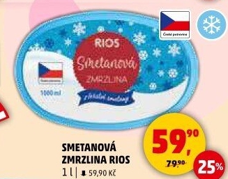 Zmrzlina ve vaničce Rios